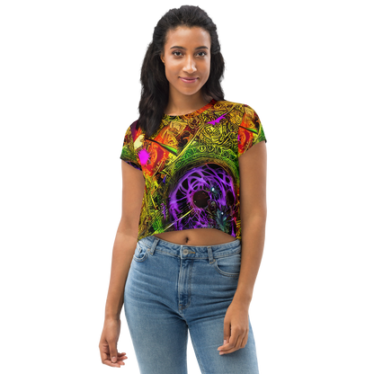 Women's Crop Tee - Neon Glyphworks