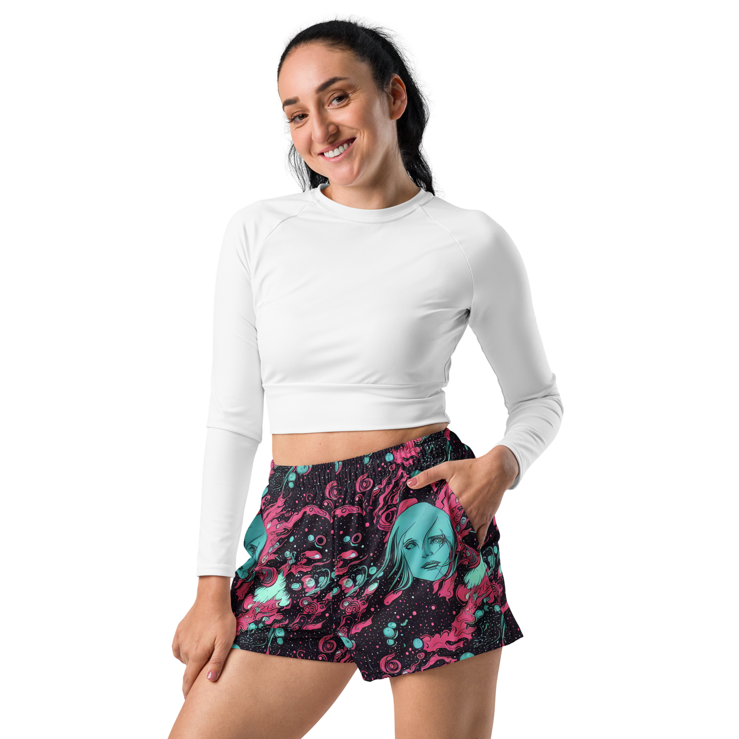 Women’s Athletic Shorts - Spectral Dreamer