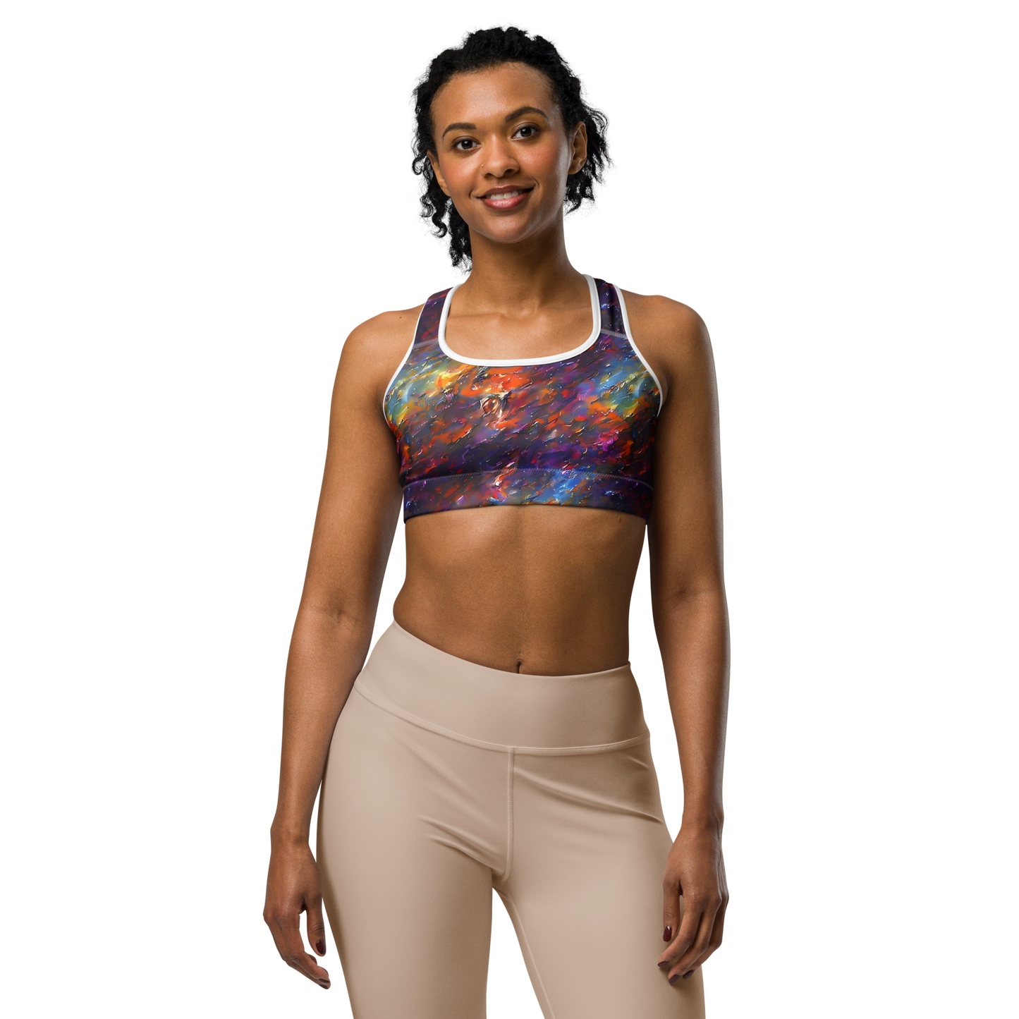 Sports Bra - Auroral Ripples