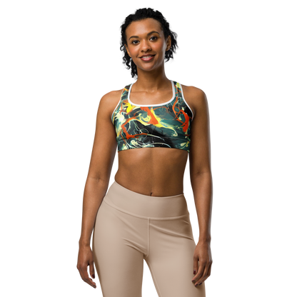Sports Bra - Fluid Firestorm