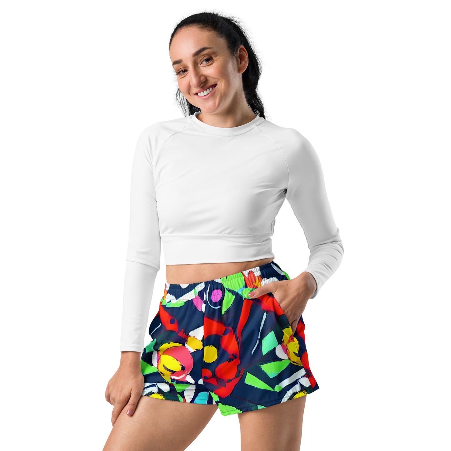 Women’s Athletic Shorts - Chagall's Dream