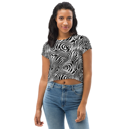 Women's Crop Tee - Warped Cosmos