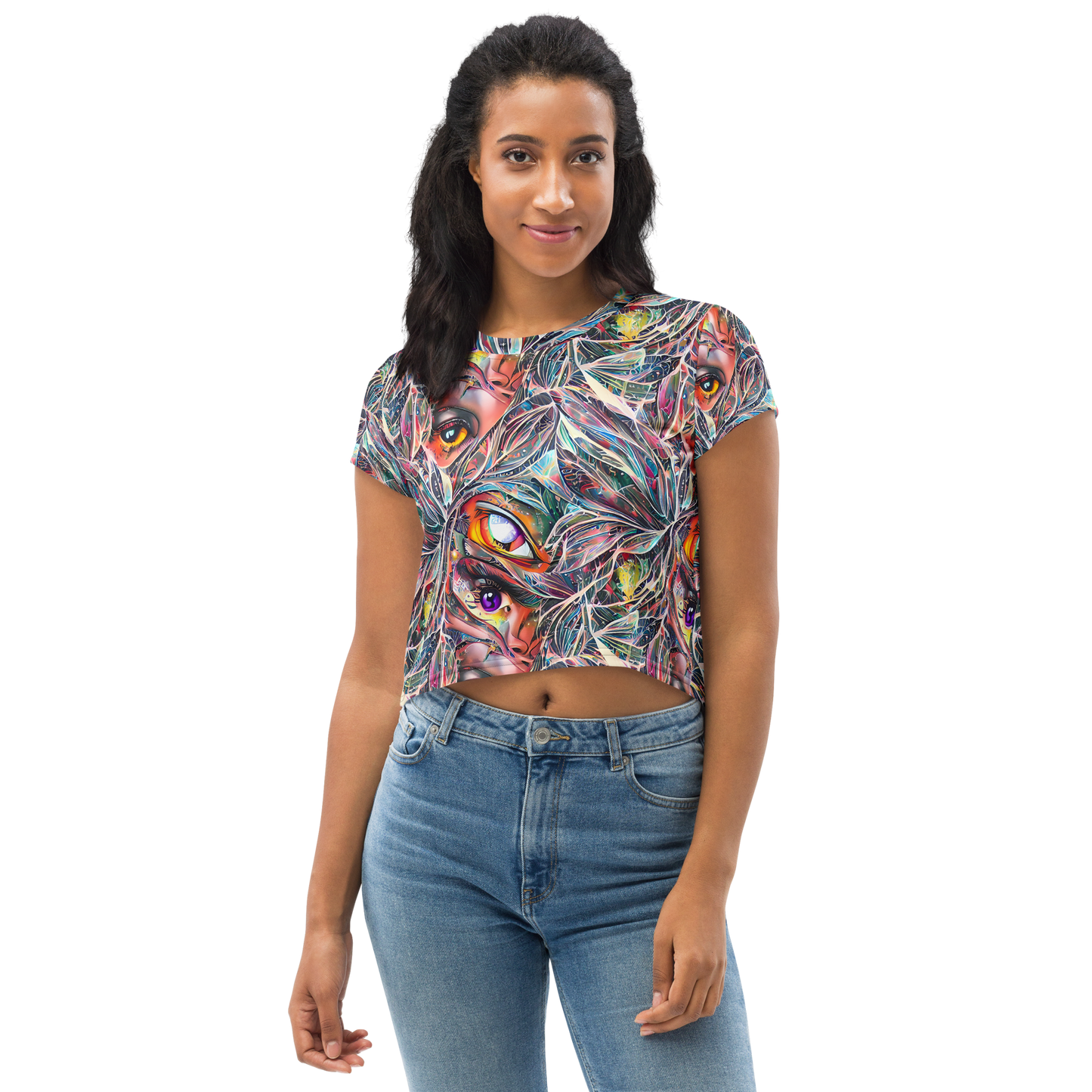 Women's Crop Tee - Prismatic Reverie