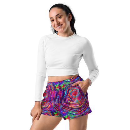 Women’s Athletic Shorts - Quantum Spiral