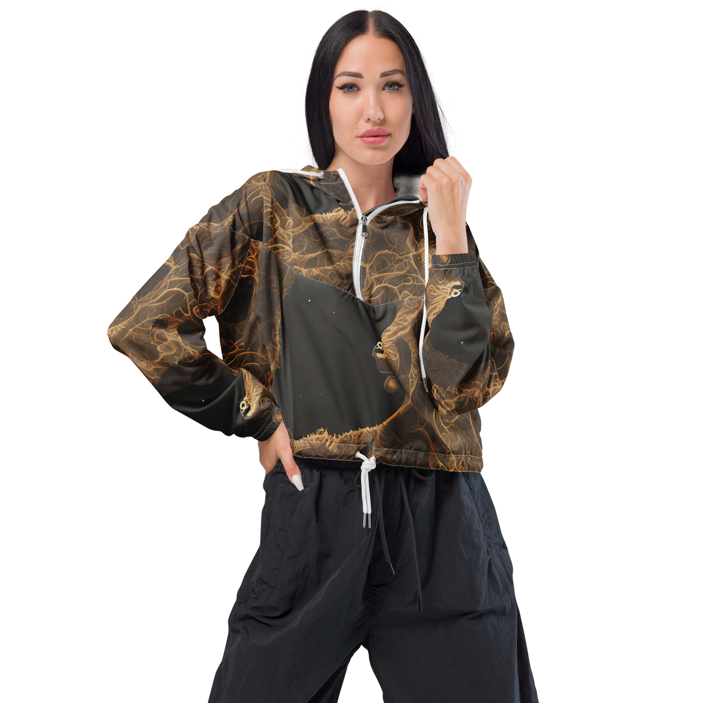 Women's Cropped Windbreaker - Kunkle's Knot