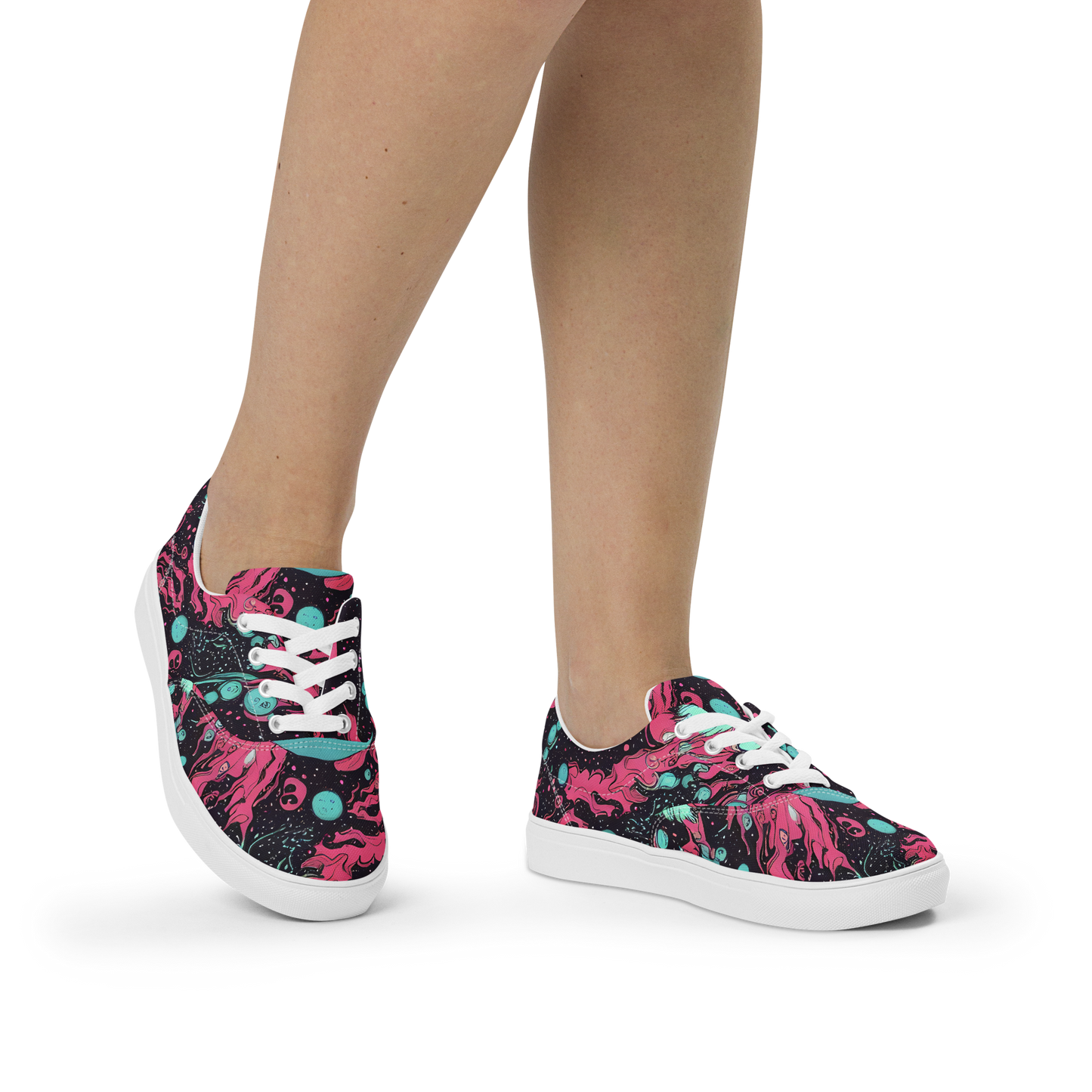 Women's Lace-Up Canvas Shoes - Spectral Dreamer