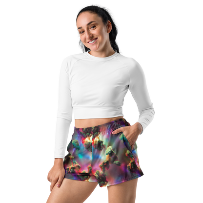 Women’s Athletic Shorts - Nebula Dreams