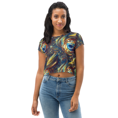 Women's Crop Tee - Celestial Vortex