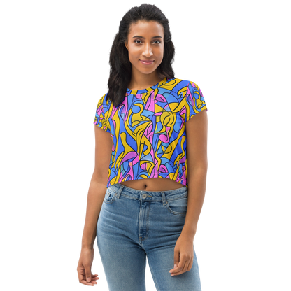 Women's Crop Tee - Cosmic Curves