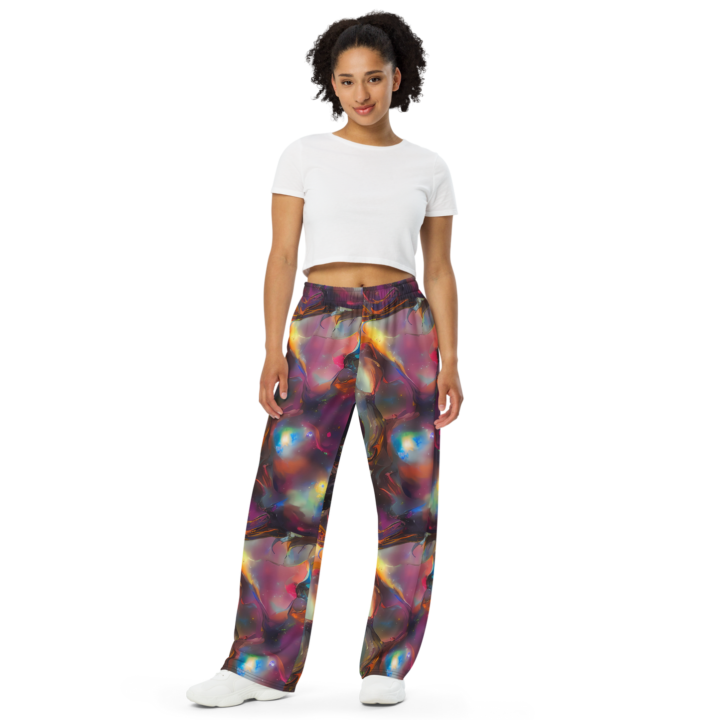 Wide-Leg Pants - Cosmic Fusion