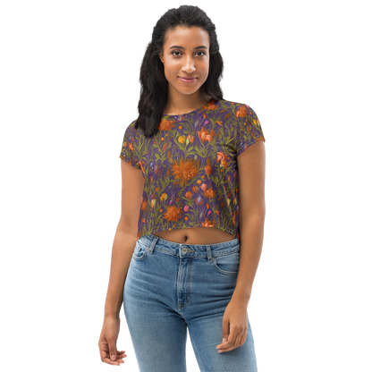 Women's Crop Tee - Botanical Nebula