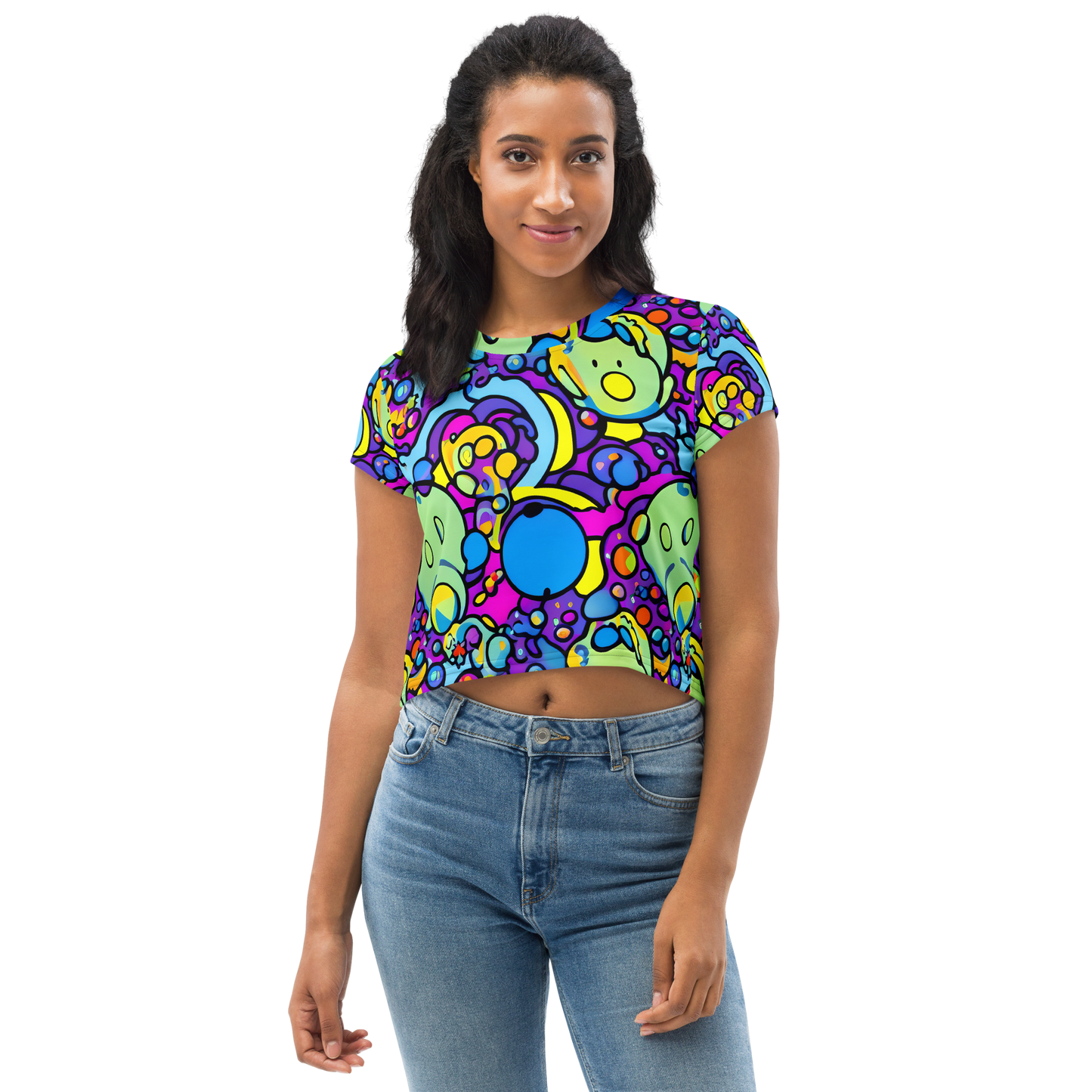 Women's Crop Tee - Enchanted Orbs