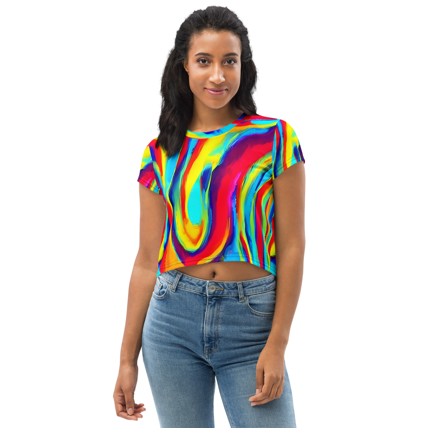 Women's Crop Tee - Stael Swirls