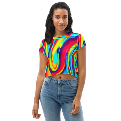 Women's Crop Tee - Stael Swirls