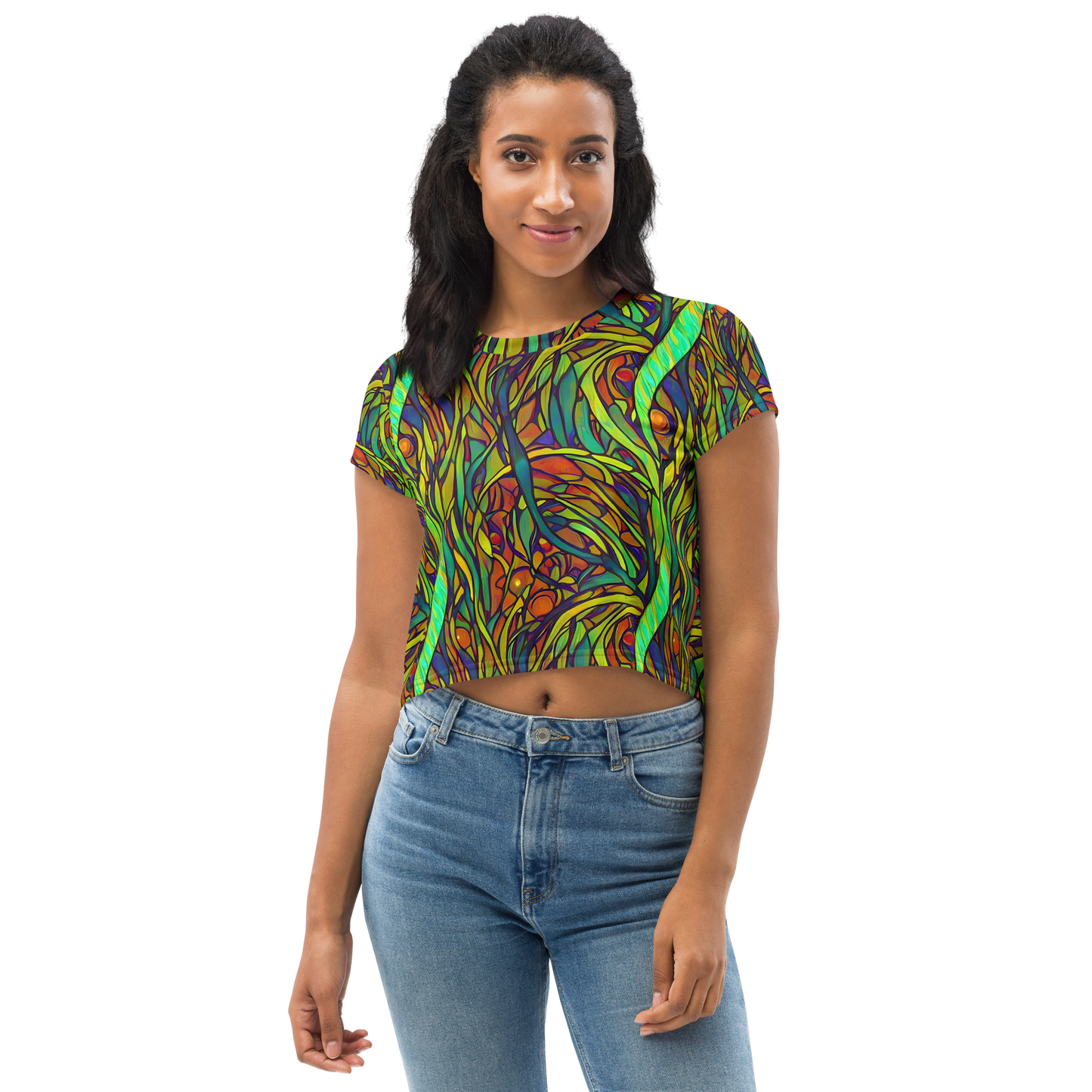 Women's Crop Tee - Cosmic Garden