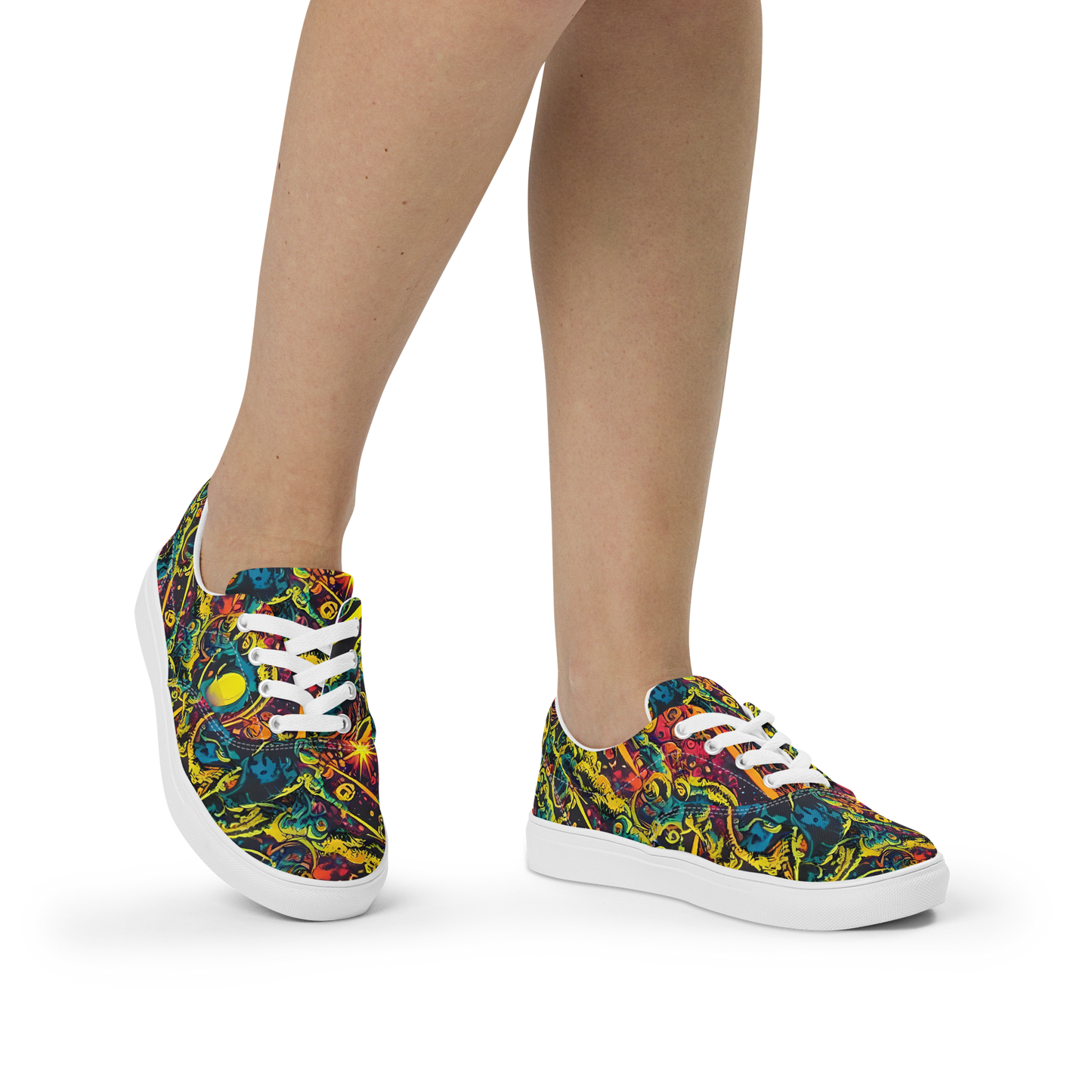 Women's Lace-Up Canvas Shoes - Gogos Galaxy