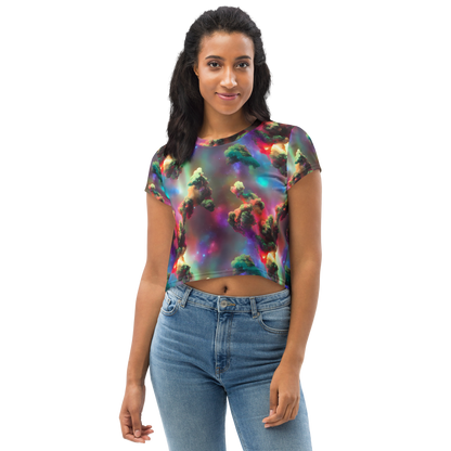 Women's Crop Tee - Nebula Dreams