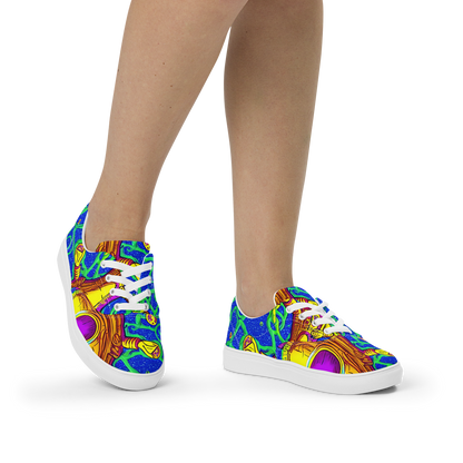 Women's Lace-Up Canvas Shoes - Sprawling Spectacle