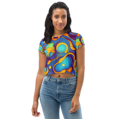 Women's Crop Tee - Pelton Swirl