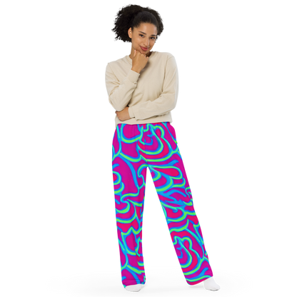 Wide-Leg Pants - Aquatic Ember