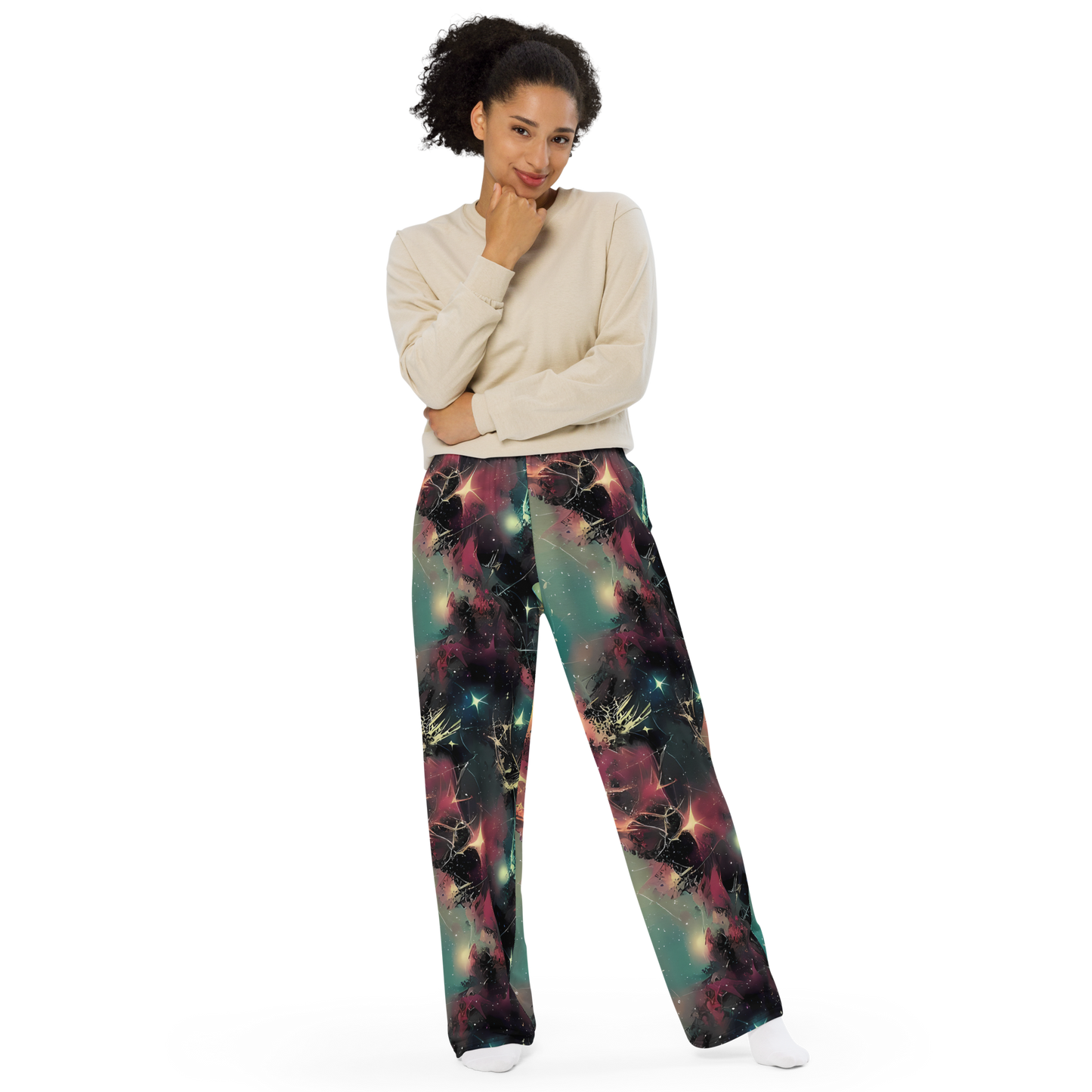 Wide-Leg Pants - Galactic Serpent