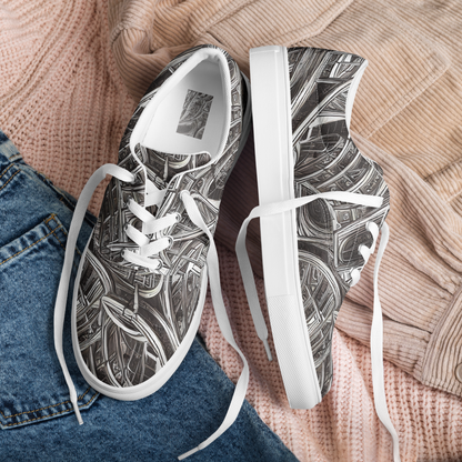 Women's Lace-Up Canvas Shoes - Piranesi's Dream