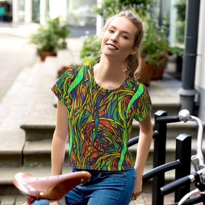 Women's Crop Tee - Cosmic Garden