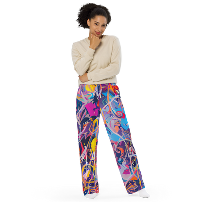 Wide-Leg Pants - Vibrant Fusion
