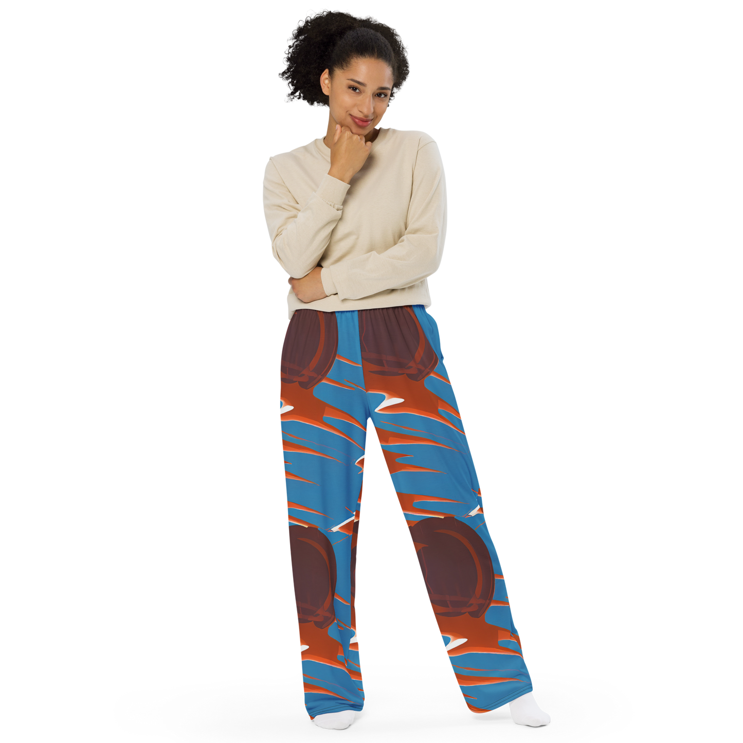 Wide-Leg Pants - Desert Vortex