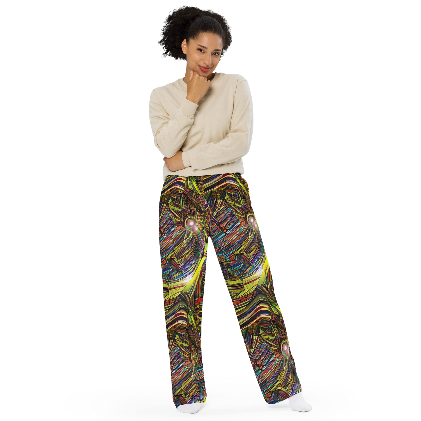 Wide-Leg Pants - Quantum Palette