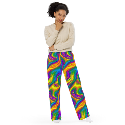 Wide-Leg Pants - Electric Aurora