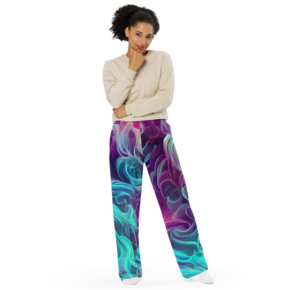 Wide-Leg Pants - Galactic Bloom