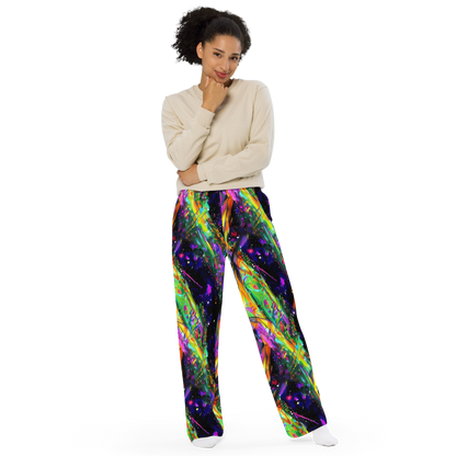 Wide-Leg Pants - Galactic Flamenco