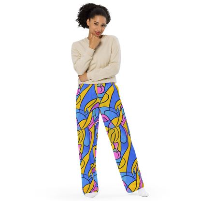 Wide-Leg Pants - Cosmic Curves