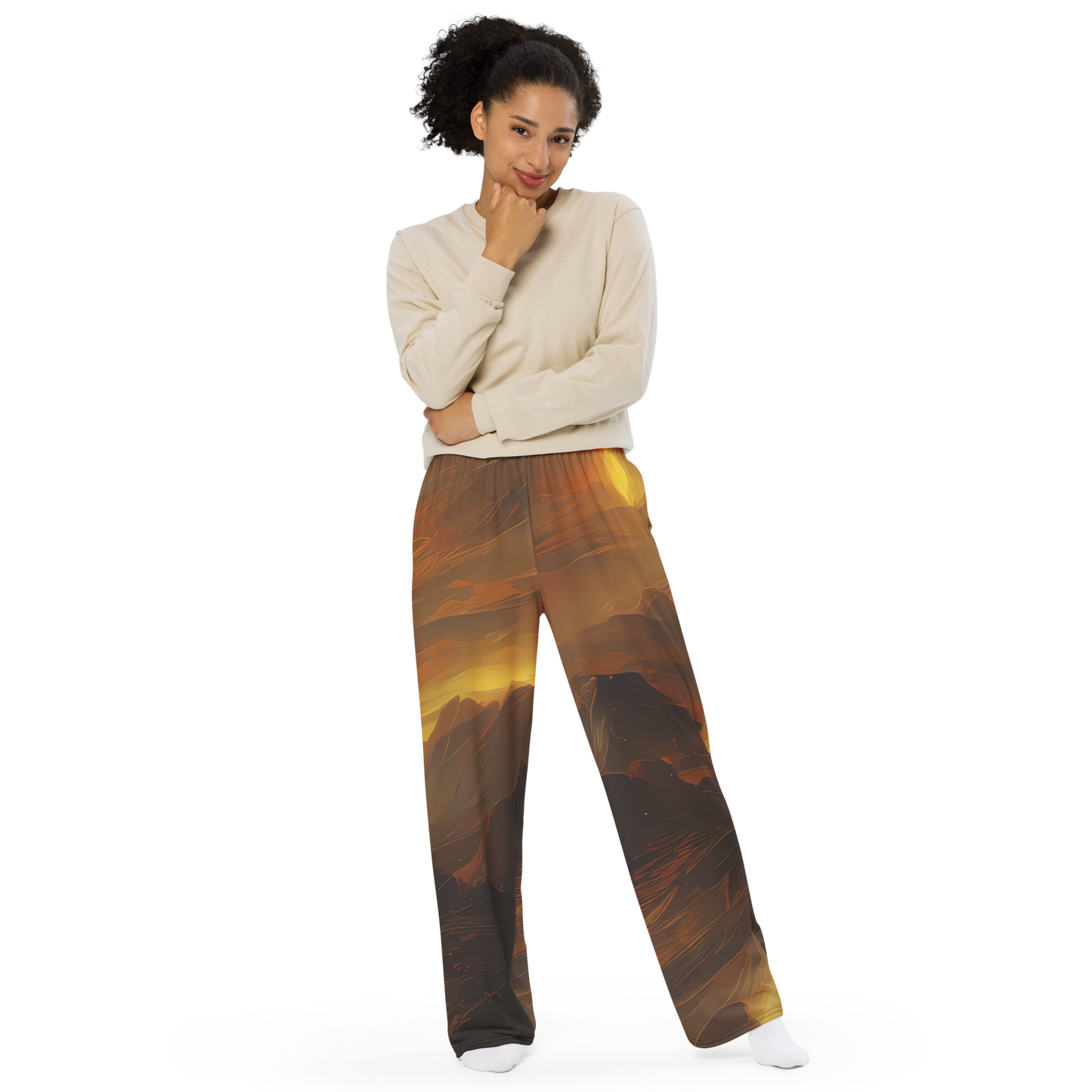 Wide-Leg Pants - Sunset Shores