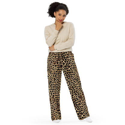 Wide-Leg Pants - Cheetah Mosaic