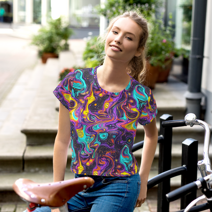 Women's Crop Tee - Hutty Nebula