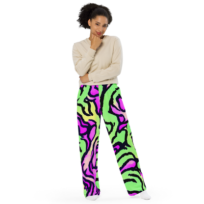 Wide-Leg Pants - Mintchine Maze