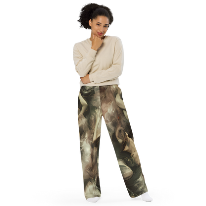 Wide-Leg Pants - Ceramic Swirl