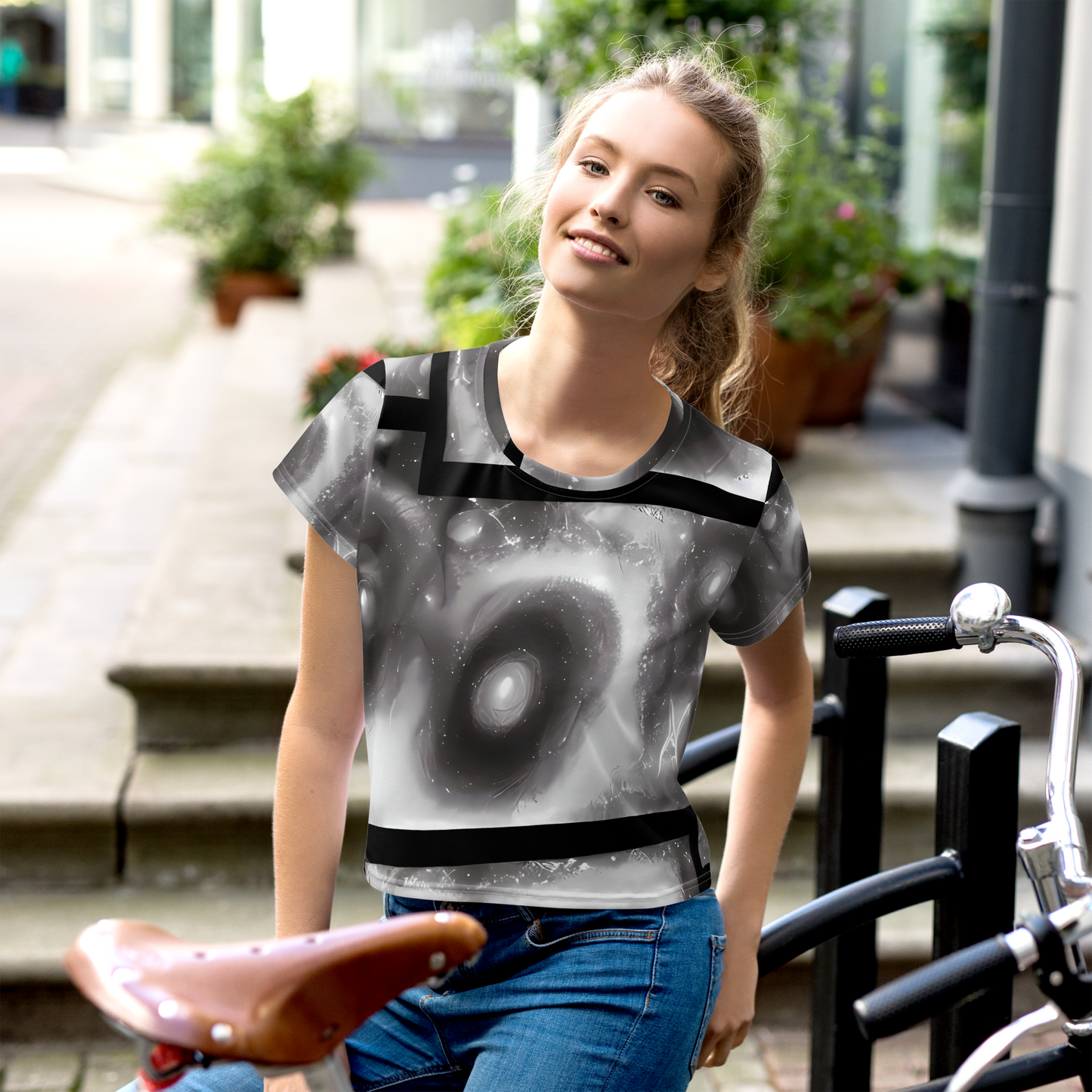 Women's Crop Tee - Arbus Whorls