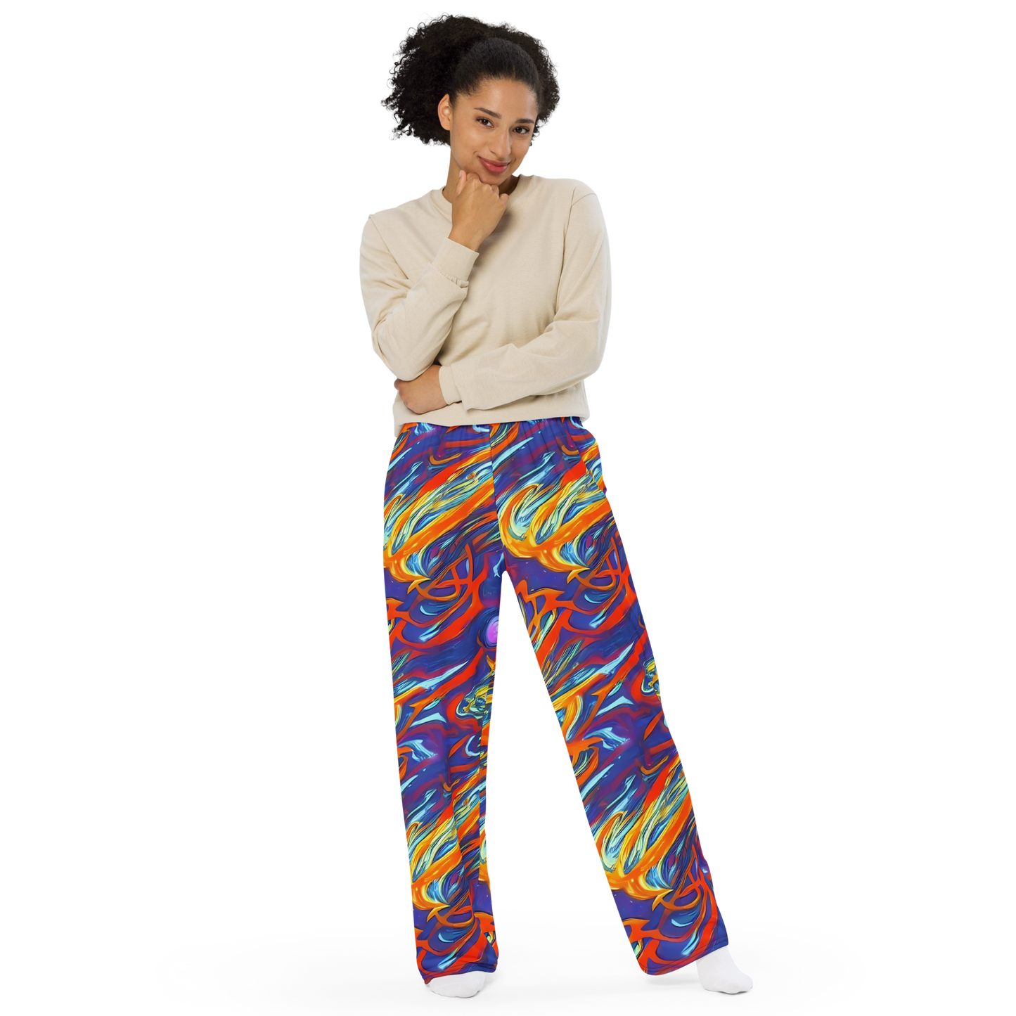 Wide-Leg Pants - Galactic Ember