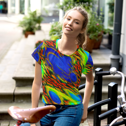 Women's Crop Tee - Hodgkin's Blaze