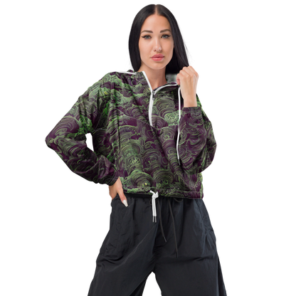 Women's Cropped Windbreaker - Knab Whorls