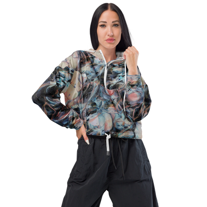 Women's Cropped Windbreaker - Daydream Cascade