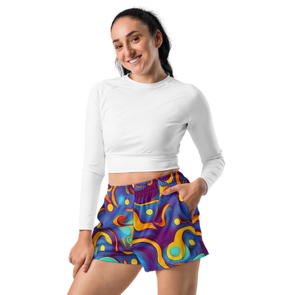 Women’s Athletic Shorts - Pelton Swirl