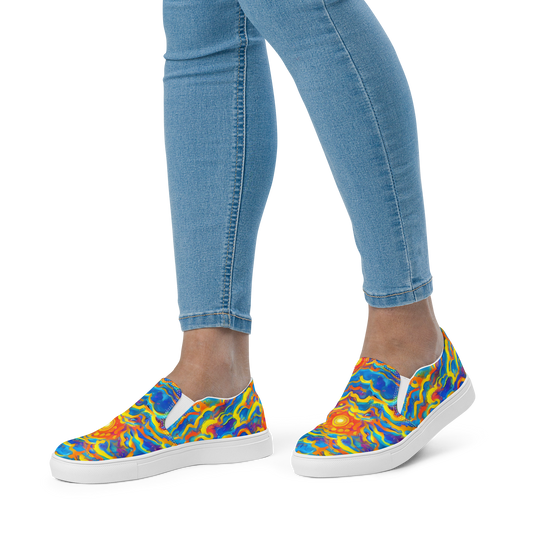 Women's Slip-On Canvas Shoes - Chroma Ripple