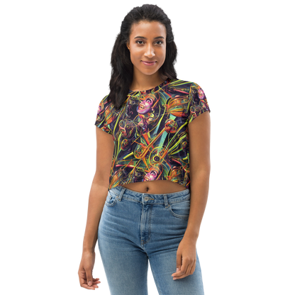 Women's Crop Tee - Psychedelic Deep Space