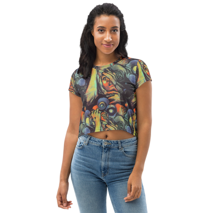 Women's Crop Tee - Cosmic Scream