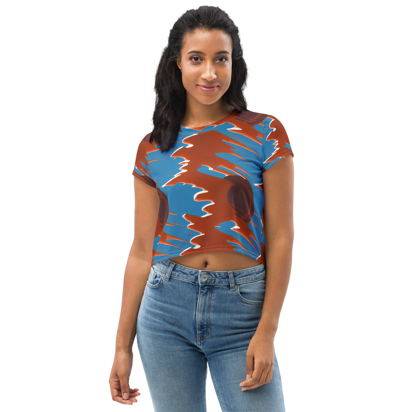 Women's Crop Tee - Desert Vortex