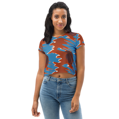 Women's Crop Tee - Desert Vortex